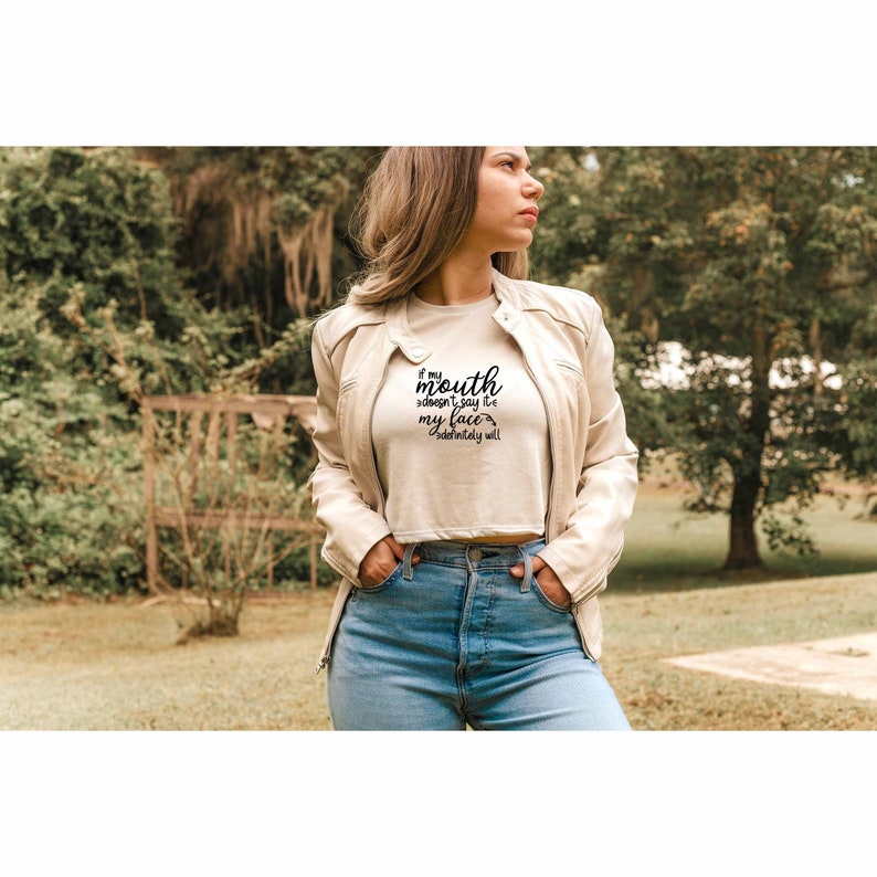 If My Mouth Crop Top, Offensive Crop Top, Dark Humor Crop Top, Sarcasm Gift, Sassy Women Crop Top, Sarcastic Quotes Crop Top, Sarcastic